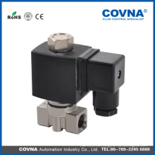 COVNA Electroválvula de actuación directa de micro-aire aire vapor de agua válvula de solenoide de acero inoxidable